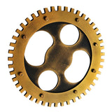 Max Retro Wooden Steampunk Gear Home Bar Cafe Wall Hanging Decor Gold #4 36cm