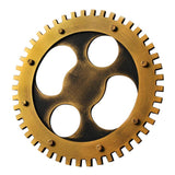 Max Retro Wooden Steampunk Gear Home Bar Cafe Wall Hanging Decor Gold #4 36cm