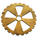 Max Retro Wooden Steampunk Gear Home Bar Cafe Wall Hanging Decor Gold #5 30cm