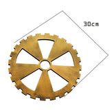 Max Retro Wooden Steampunk Gear Home Bar Cafe Wall Hanging Decor Gold #5 30cm