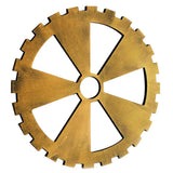 Max Retro Wooden Steampunk Gear Home Bar Cafe Wall Hanging Decor Gold #5 30cm