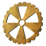 Max Retro Wooden Steampunk Gear Home Bar Cafe Wall Hanging Decor Gold #5 30cm