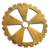 Max Retro Wooden Steampunk Gear Home Bar Cafe Wall Hanging Decor Gold #5 30cm