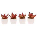 Max Artificial Succulent Plant Potted Cactus Lotus Aloe Miniature Plant 4Pcs #5
