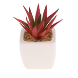 Max Artificial Succulent Plant Potted Cactus Lotus Aloe Miniature Plant 4Pcs #11