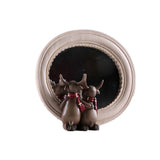 Maxbell 2Pcs/Set Creative Elk Owl Figurine Standing Sculpture Home Desk Decor #1