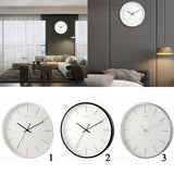Max Maxb Minimalist Modern Style 12 Inch Silent Non Ticking Quartz Wall Clock White