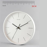Max Maxb Minimalist Modern Style 12 Inch Silent Non Ticking Quartz Wall Clock White
