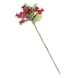 Artificial Plastic Plant Flower Fruit Berries Branch Floral Bouquet Red