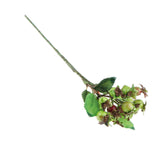 Artificial Plastic Plant Flower Fruit Berries Branch Floral Bouquet Green