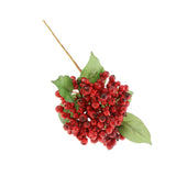Maxbell Artificial Berry Blueberry Flowers Bouquet for Wedding Decor Mothers Day Red