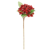 Maxbell Artificial Berry Blueberry Flowers Bouquet for Wedding Decor Mothers Day Red