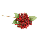 Maxbell Artificial Berry Blueberry Flowers Bouquet for Wedding Decor Mothers Day Red