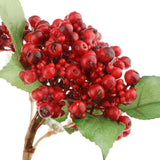 Maxbell Artificial Berry Blueberry Flowers Bouquet for Wedding Decor Mothers Day Red