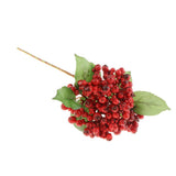 Maxbell Artificial Berry Blueberry Flowers Bouquet for Wedding Decor Mothers Day Red