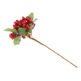 Maxbell Artificial Berry Blueberry Flowers Bouquet for Wedding Decor Mothers Day Red