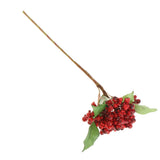 Maxbell Artificial Berry Blueberry Flowers Bouquet for Wedding Decor Mothers Day Red