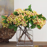 Maxbell Artificial Berry Blueberry Flowers Bouquet for Wedding Decor Mothers Day Pink