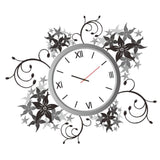 PVC Wall Sticker Clock Pattern Decor Art Decal Self-adhesive Sticker 52x45cm Painting Supplies