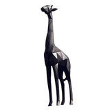 Max Maxb Creative Nordic Giraffe Figurine Standing Sculpture Home Desk Decor Black