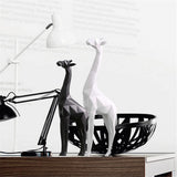 Max Maxb Creative Nordic Giraffe Figurine Standing Sculpture Home Desk Decor Black