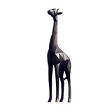 Max Maxb Creative Nordic Giraffe Figurine Standing Sculpture Home Desk Decor Black