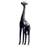 Max Maxb Creative Nordic Giraffe Figurine Standing Sculpture Home Desk Decor Black