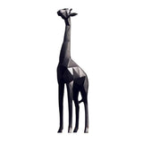 Max Maxb Creative Nordic Giraffe Figurine Standing Sculpture Home Desk Decor Black
