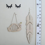 Max Maxb Wooden Decoration Ornament Wall Hangings for Kids Nursery Room Decor Swan