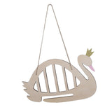 Max Maxb Wooden Decoration Ornament Wall Hangings for Kids Nursery Room Decor Swan