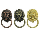 Maxbell  Lion Head Design Door Cabinet Drawer Cupboard Wardrobe Pull Ring Copper L