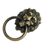 Maxbell  Lion Head Design Door Cabinet Drawer Cupboard Wardrobe Pull Ring Bronze L