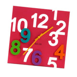 Max Maxb Acrylic Colorful Wall Clock 3D Hollow Numbers Mute Clock Home Decor Red