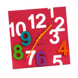Max Maxb Acrylic Colorful Wall Clock 3D Hollow Numbers Mute Clock Home Decor Red