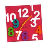 Max Maxb Acrylic Colorful Wall Clock 3D Hollow Numbers Mute Clock Home Decor Red