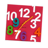 Max Maxb Acrylic Colorful Wall Clock 3D Hollow Numbers Mute Clock Home Decor Red