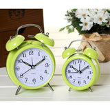 Maxbell Twin Bell Alarm Clock Dial, Luminous, Battery Operated Loud Alarm Clock Green