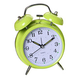 Maxbell Twin Bell Alarm Clock Dial, Luminous, Battery Operated Loud Alarm Clock Green