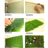 Maxbell Artificial Flower Wall Plants Turf Lawn Panel Wedding Venue Floral Decor #3