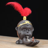 Max Maxb Vintage Buddhist Incense Burner Holder Backflow Cone Incense Burner Red
