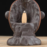 Max Maxb Vintage Buddhist Incense Burner Holder Backflow Cone Incense Burner Red