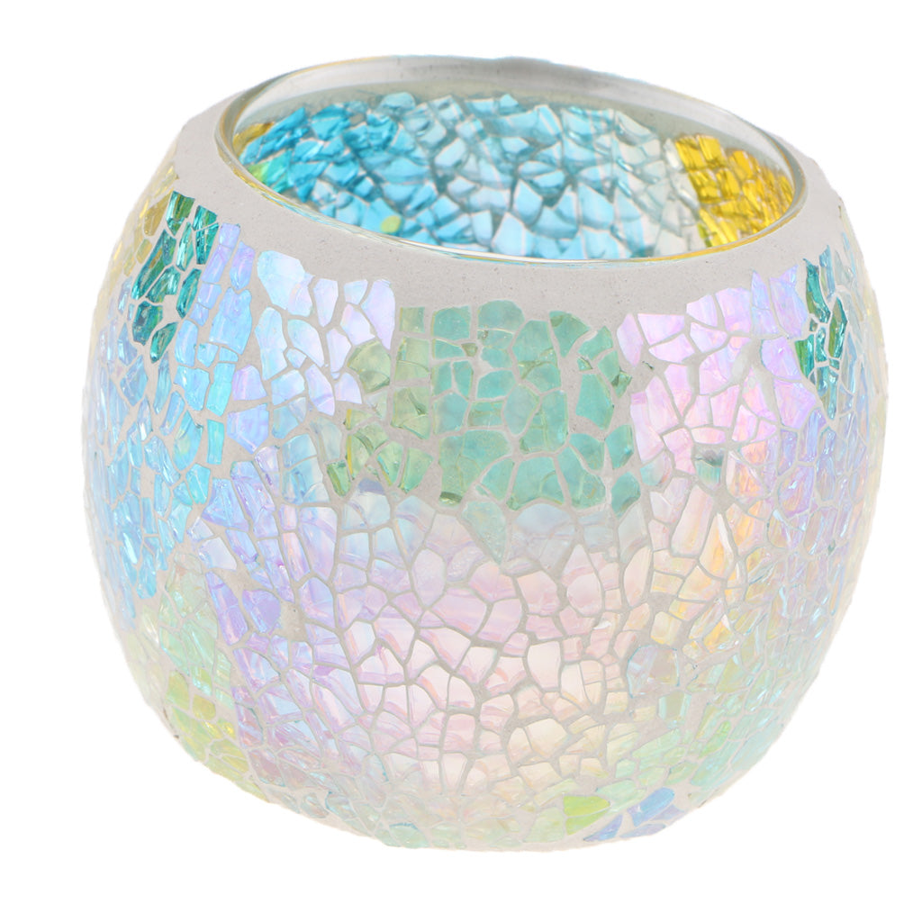 Moroccan Mosaic Glass Votive Candle Tea Light Holder Candelabra Candlestick #7
