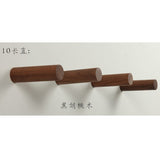 Max Solid Wood Wall Hooks Clothes Coat Hanger Towel Hooks 10cm C