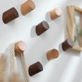 Max Solid Natural Wooden Wall Hook Peg Hallway Coat Hanger Modern Beech Wood