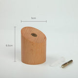 Max Solid Natural Wooden Wall Hook Peg Hallway Coat Hanger Modern Beech Wood
