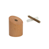 Max Solid Natural Wooden Wall Hook Peg Hallway Coat Hanger Modern Beech Wood