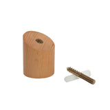 Max Solid Natural Wooden Wall Hook Peg Hallway Coat Hanger Modern Beech Wood