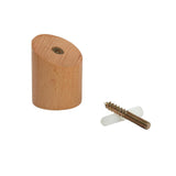 Max Solid Natural Wooden Wall Hook Peg Hallway Coat Hanger Modern Beech Wood