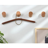 Max Solid Natural Wooden Wall Hook Peg Hallway Coat Hanger Modern Beech Wood