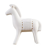 Ceramic Porcelain Horse Statue Figurine Hand Carved Figurine Craft Gift S